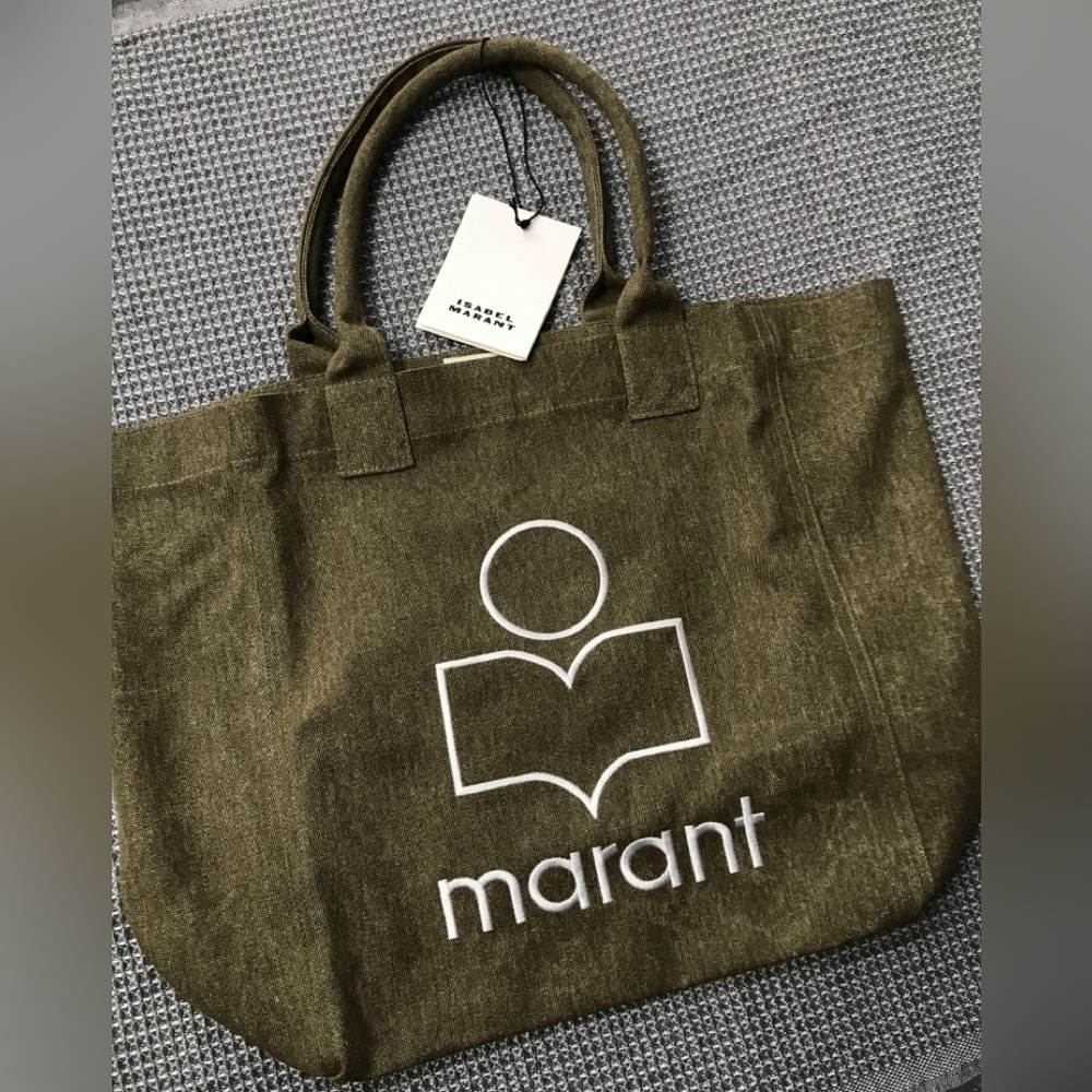 Isabel Marant Olive Green Tote Bag